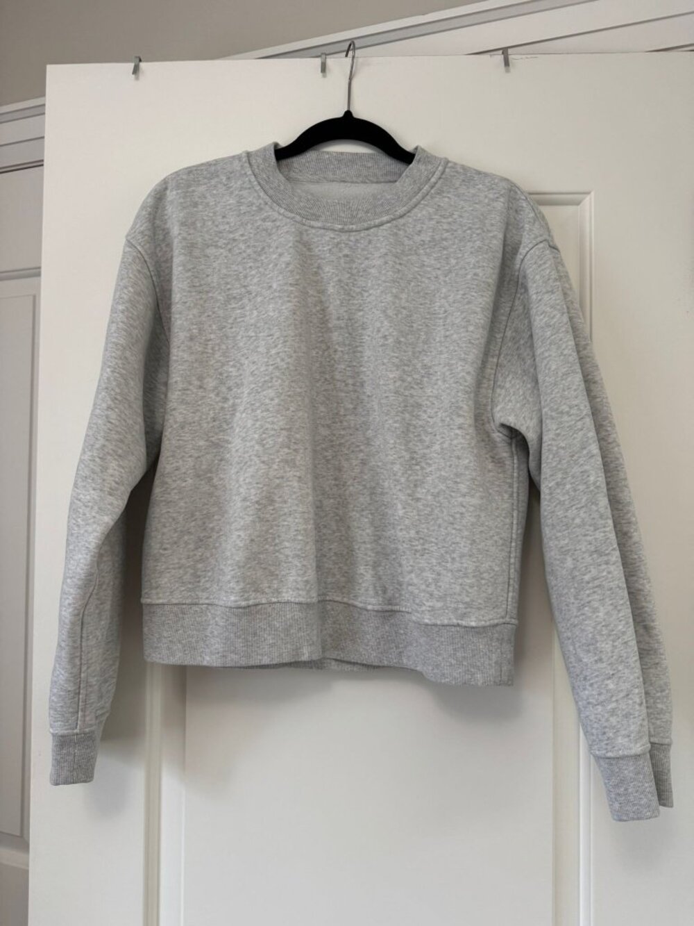 Lululemon Steady State SuperLoft Crew (Wider Cuff) - Size Small - Light Grey